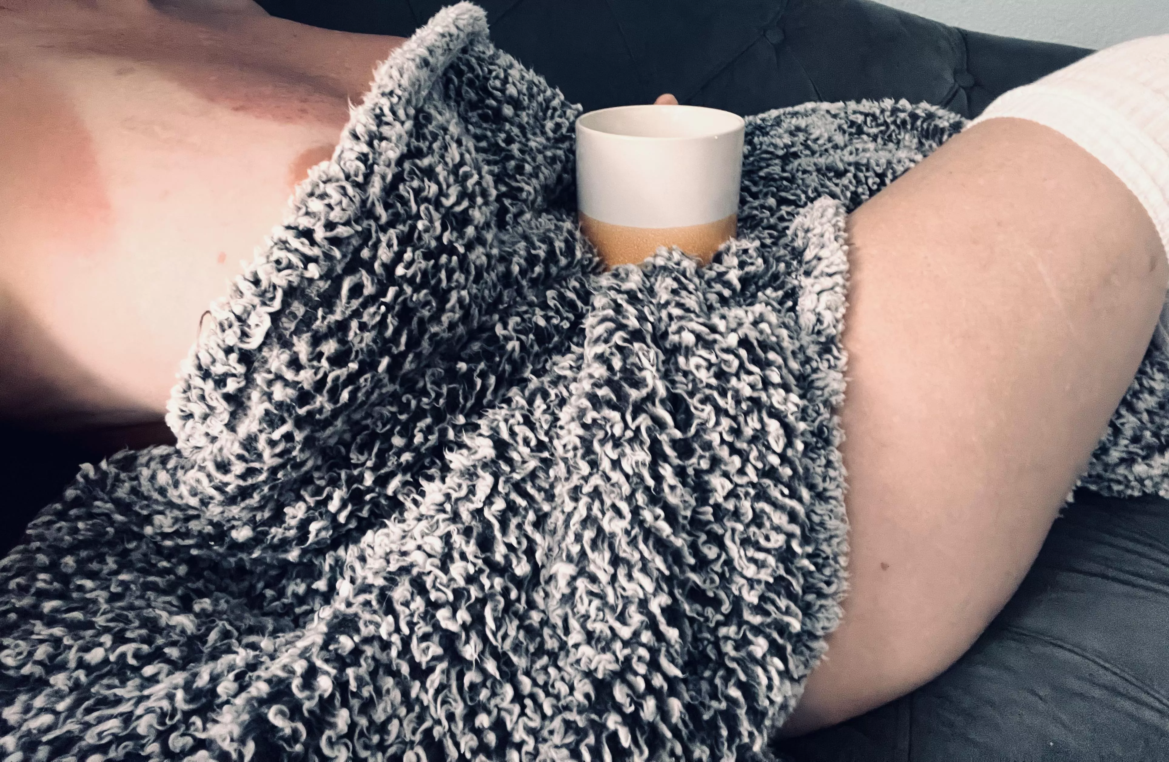 Well hello time change. I overslept. So now I’ll just sit here and be naked with my coffee. posted by DD_OCMilf