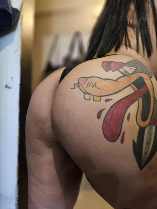 what are you doing first, spanking or burying your face with it? by AriHotStar