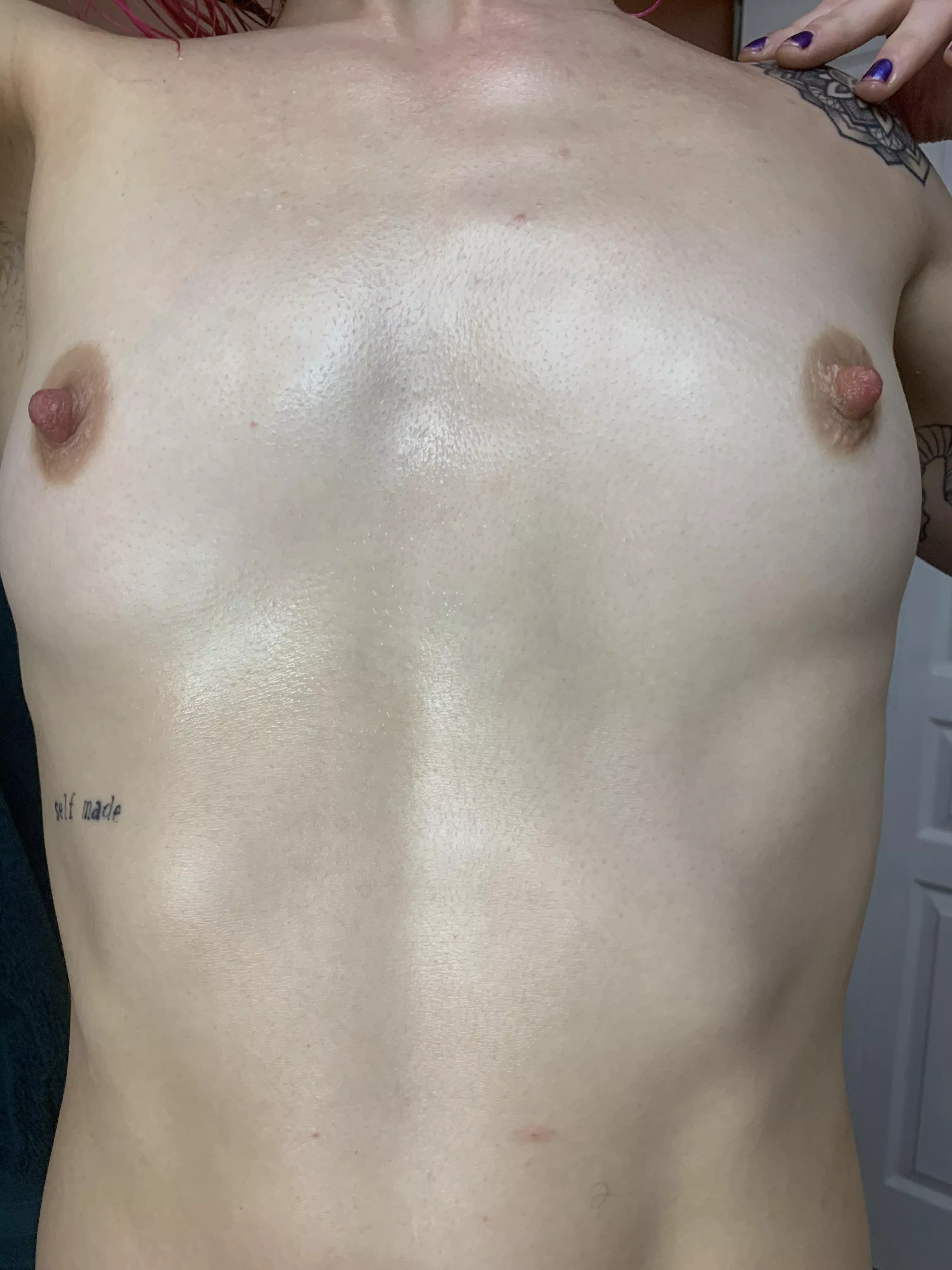 Would you like to wake up next to my flat chest?  posted by spicyforestnymph