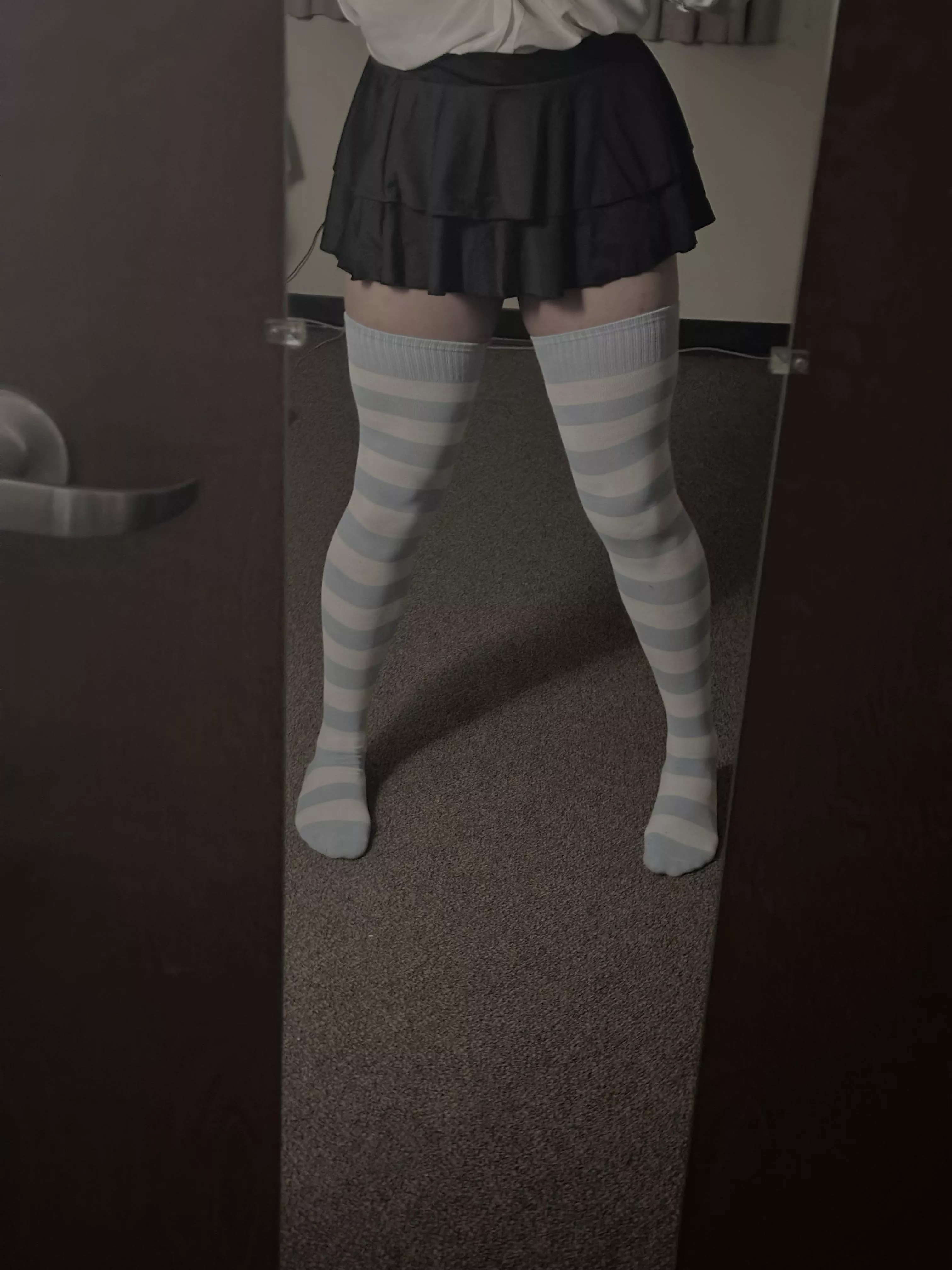 6ft7, another photo with the extra long socks 🥹 I love them so much. posted by Acrobatic_Business16