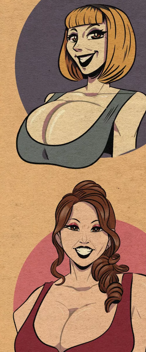 An illustration of Sara Jay and Kianna Dior  by eh_101