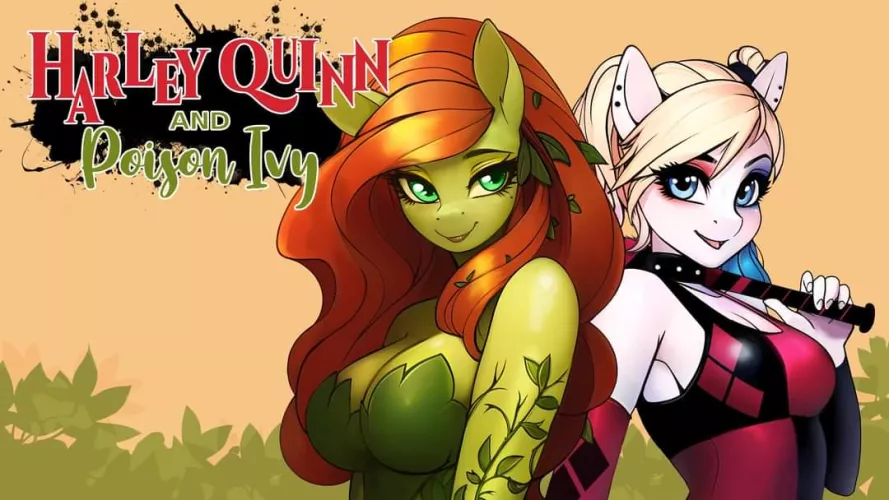 Harley and poison Ivy MLP mashup by me. by TheRocknR0llmartian
