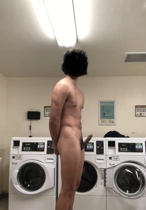 How would you react seeing my rock hard cock in the laundromat by Complex-Kitchen-4026