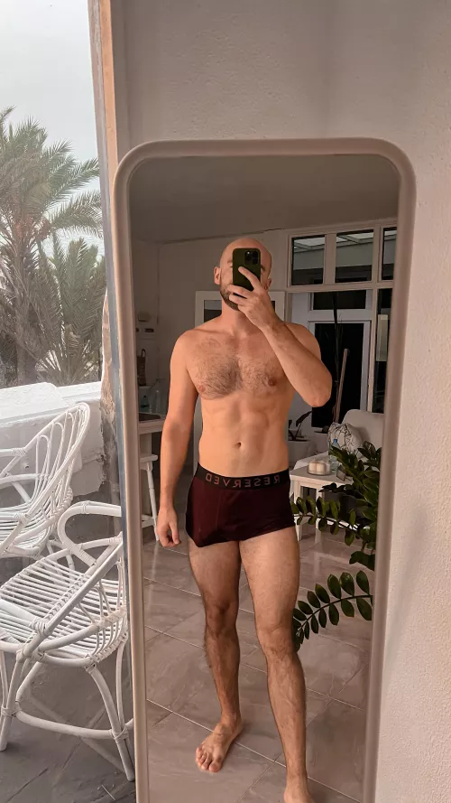 it's a mirror in my friend's house, she was sitting next to me on the sofa and I think she was waiting for me to take off my panties by PlsBoyCry