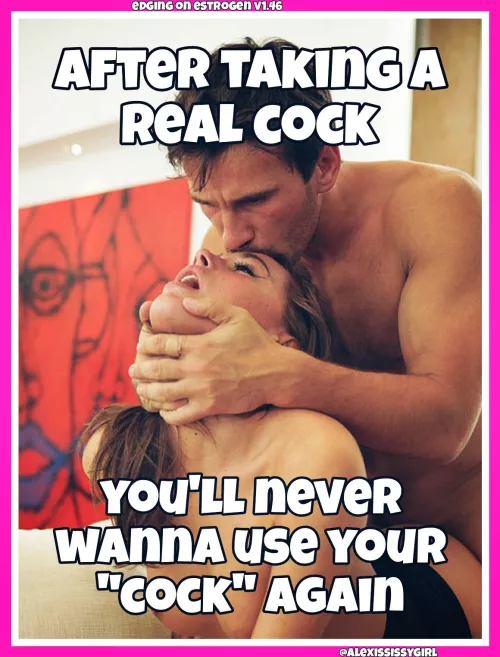 It's pathetic you ever thought it was a real cock by AlexisSissygirl