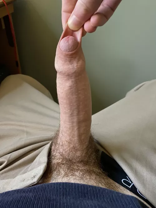 Just a quick stretch before work by shy_and_hung