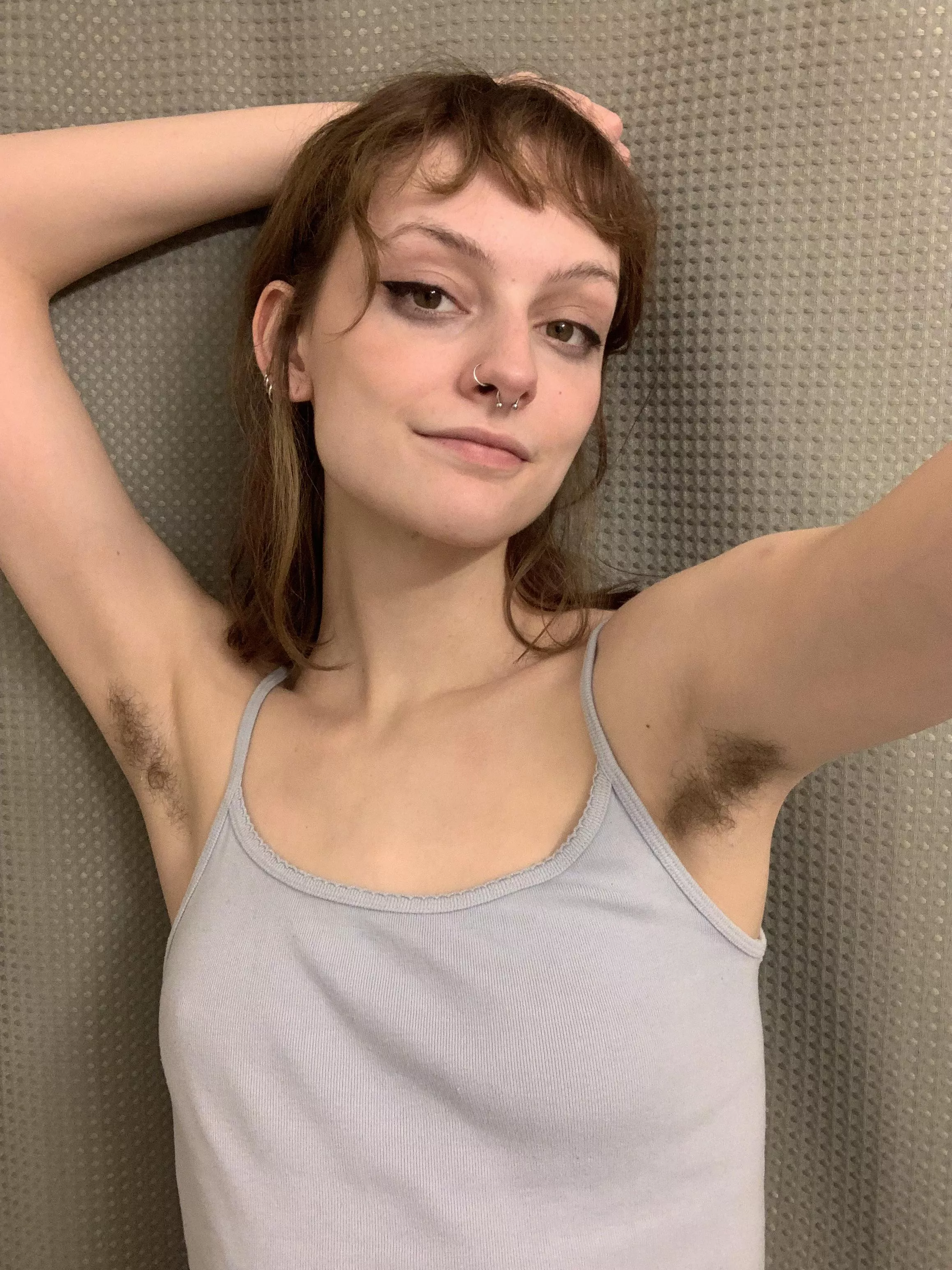 lots of pit hair  posted by fr0ntb0tt0ms_wh0re