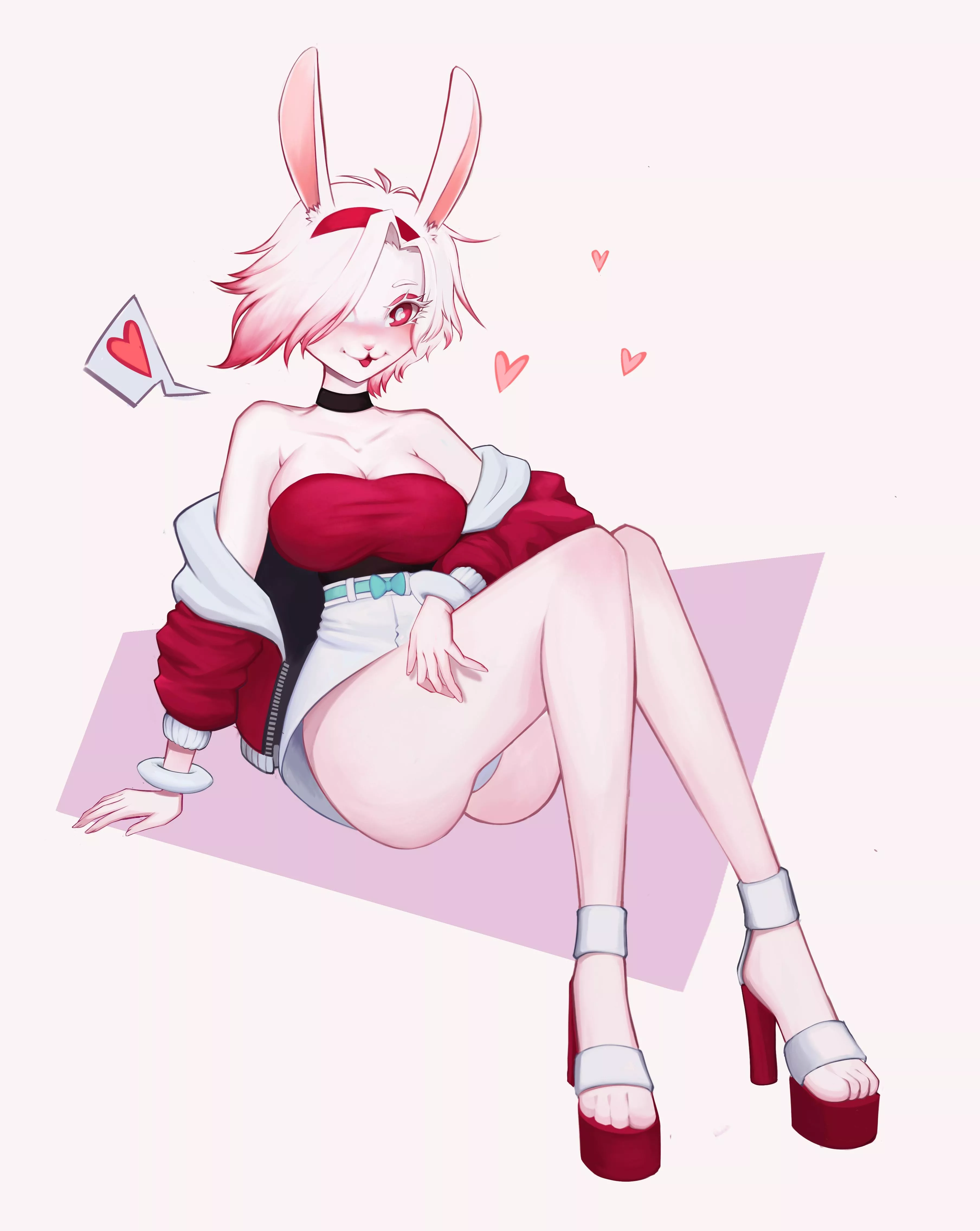 My Sona's Partner, Aiko, by Blushed Pixie on Twitter~ She's beauty, she's grace, she's putting up with his adorkably, stupid face- posted by SwellabulousPotato