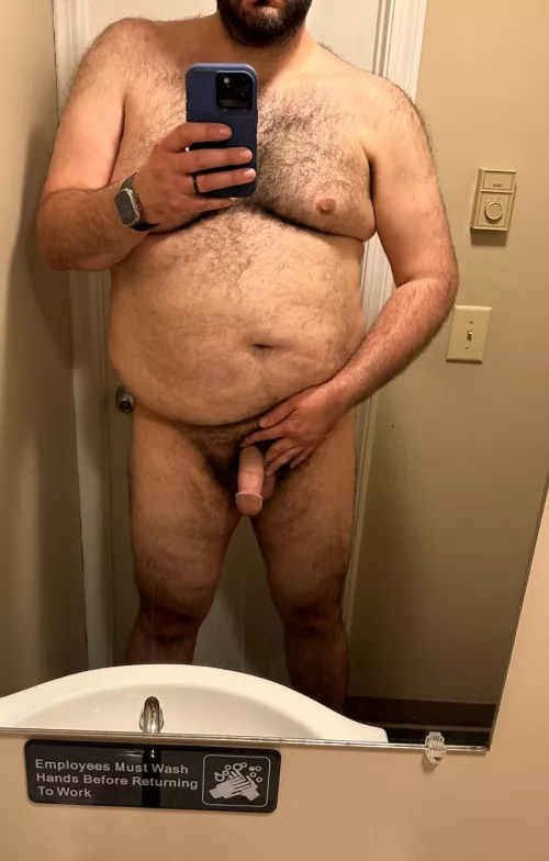 Naked at the office by tallerthanu07