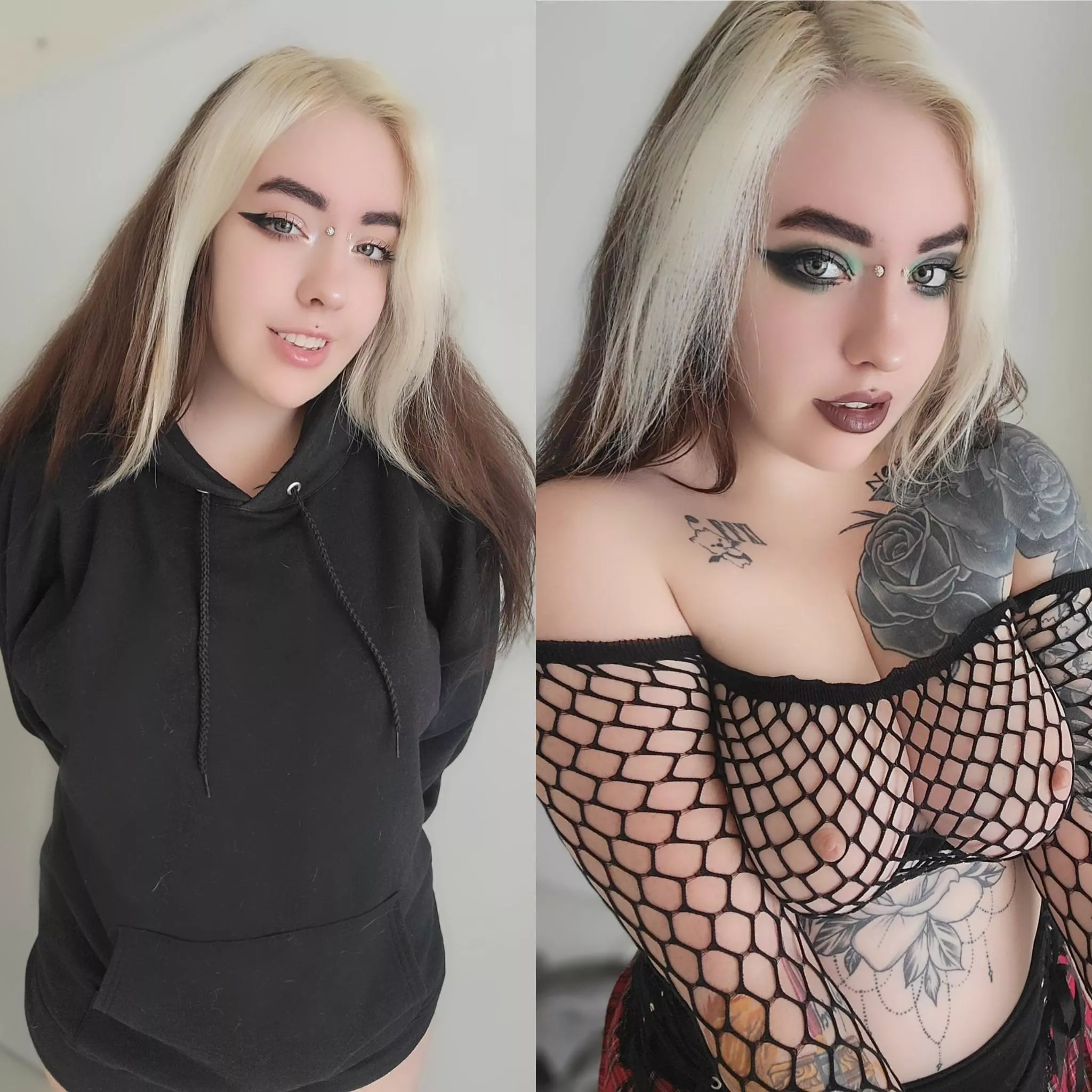 On our date vs when we get home 🖤 posted by ValerieVampyr