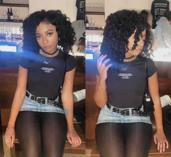 this skirt may be a bit too short, luckily these tights hide a bit ;) by noirkitten0