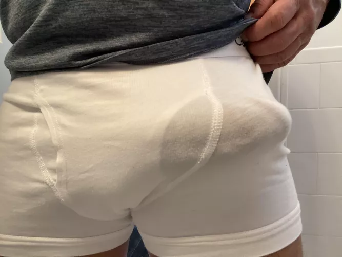 Tighty whitey bulging boner by Bar_StarTx