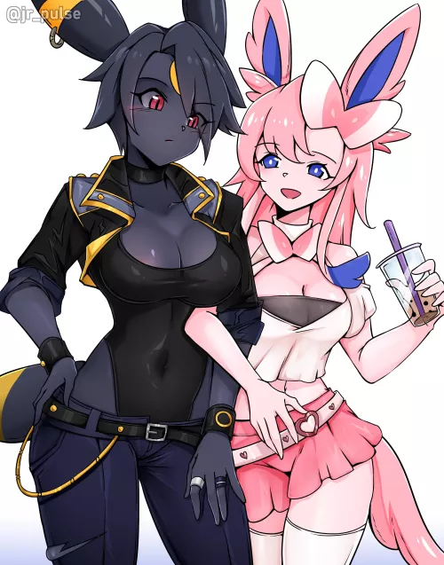 Umbreon x Sylveon (jr_pulse) [Pokemon] by No_Stay_7237