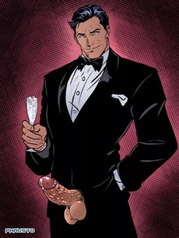 You run into Bruce Wayne at his party and he takes you to a different room away from everyone.  You getting on your knees? (phausto) posted by KSB353