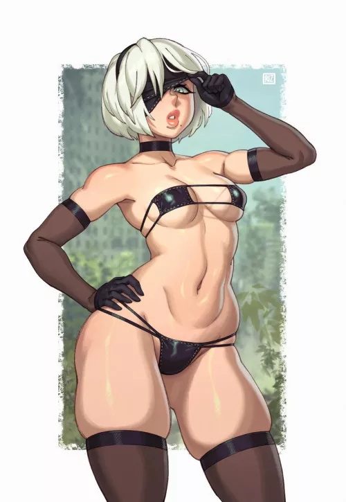 2B (Riz) [Nier: Automata] by netap