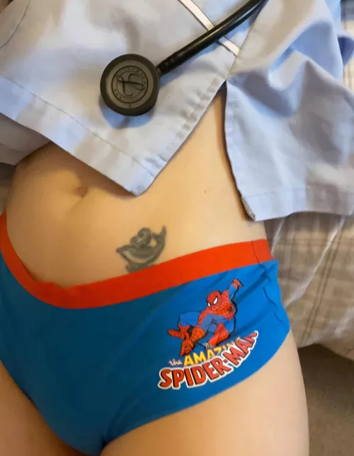 A real nurse with a secret nerdy Spider-Man crush [f]  by pandora0405