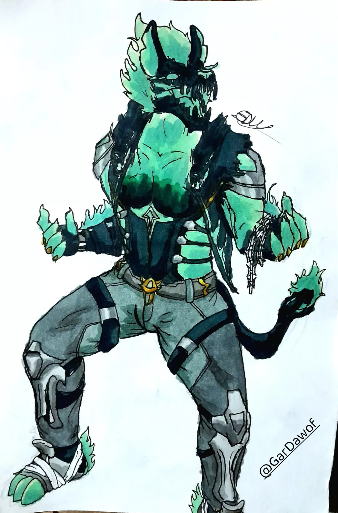 Cerberus (art by myself) posted by GarDaWolf