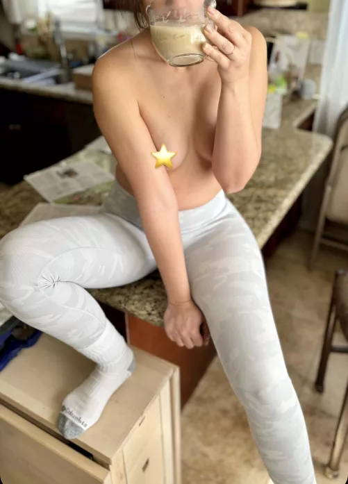 [F] Good morning to my lovers of coffee and comfy socks by Petite_Paula