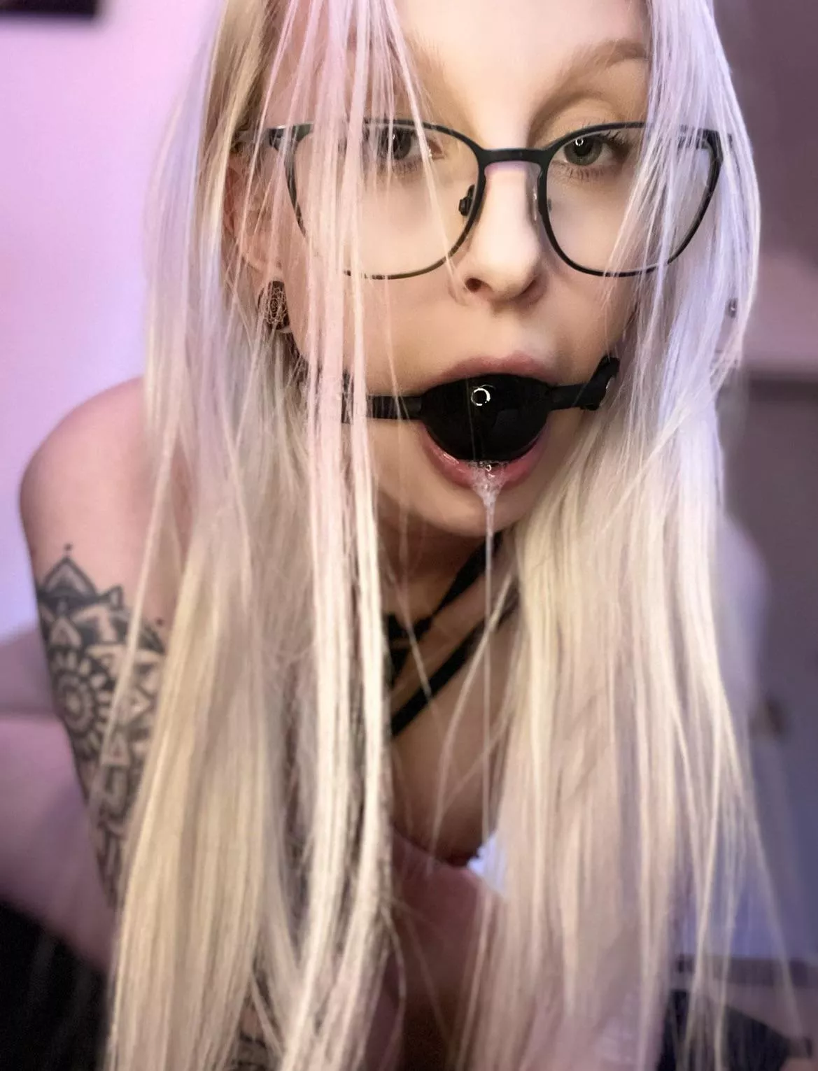 Gagged and drooling.. 💦 posted by MentalshiverOF