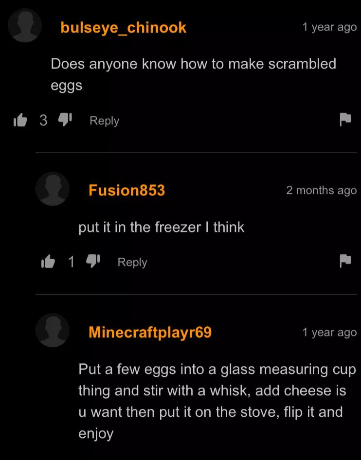 Hang on let me go put my eggs in the freezer rq posted by Himeep7856