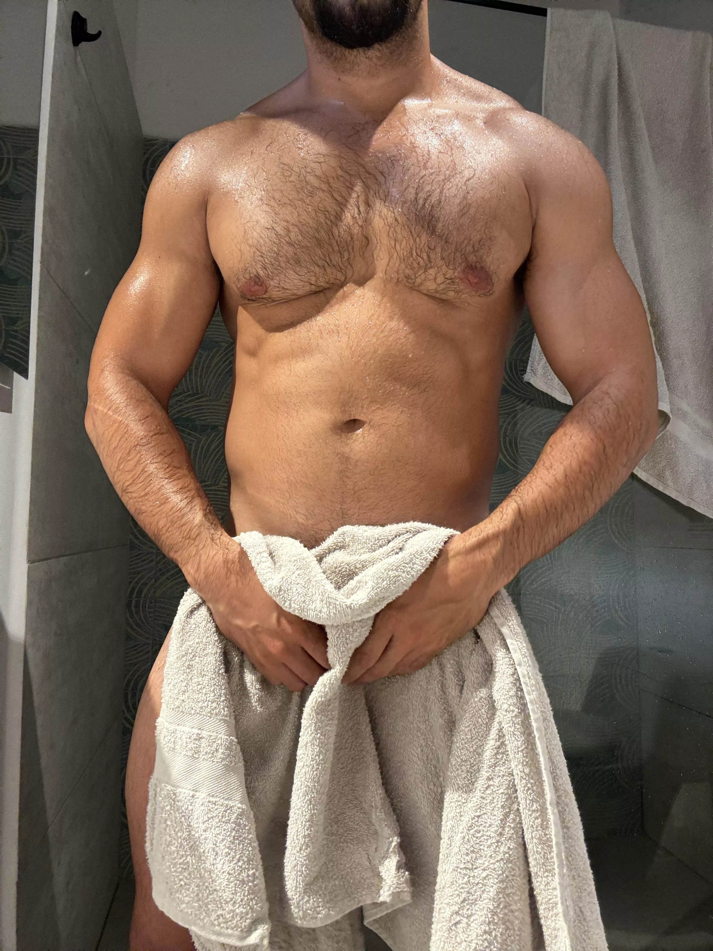 I like how my chest looks hairy, do you like? posted by WestcoastFitguy