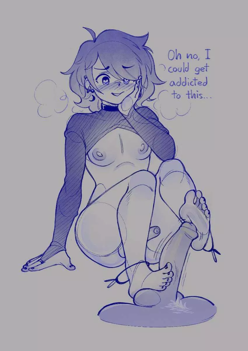 I love to do feetjob  posted by Femboyslutt90