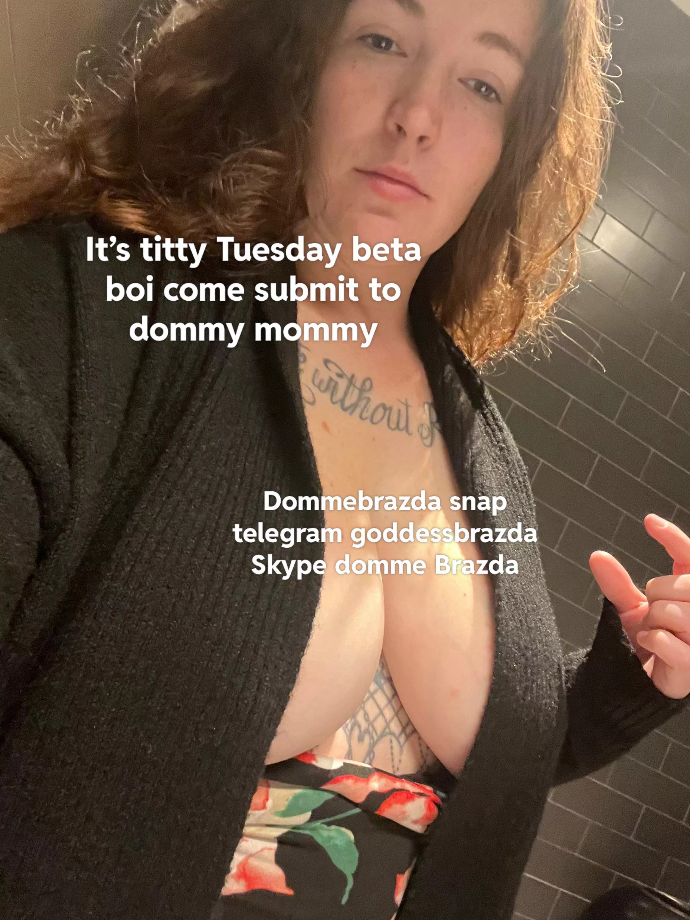 It’s titty Tuesday beta bois don’t miss your only day of the week for nudity  posted by DaddyBrazda