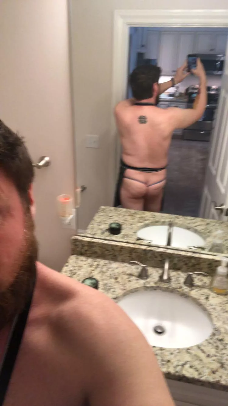 Leaning into the man thong  posted by myprivatefantasies80