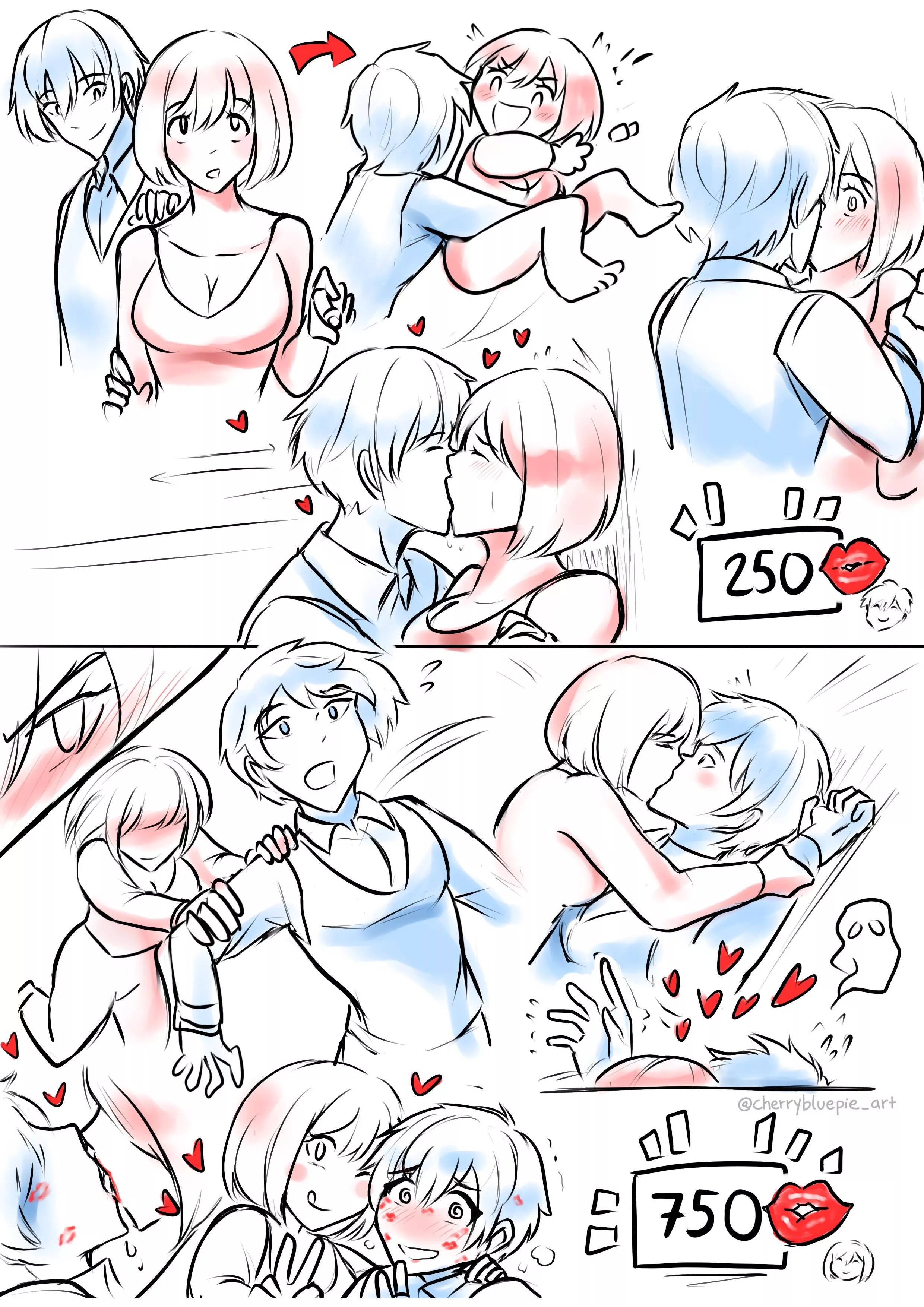 [OC]: competitive girlfriend 💋 posted by wamcherrypie