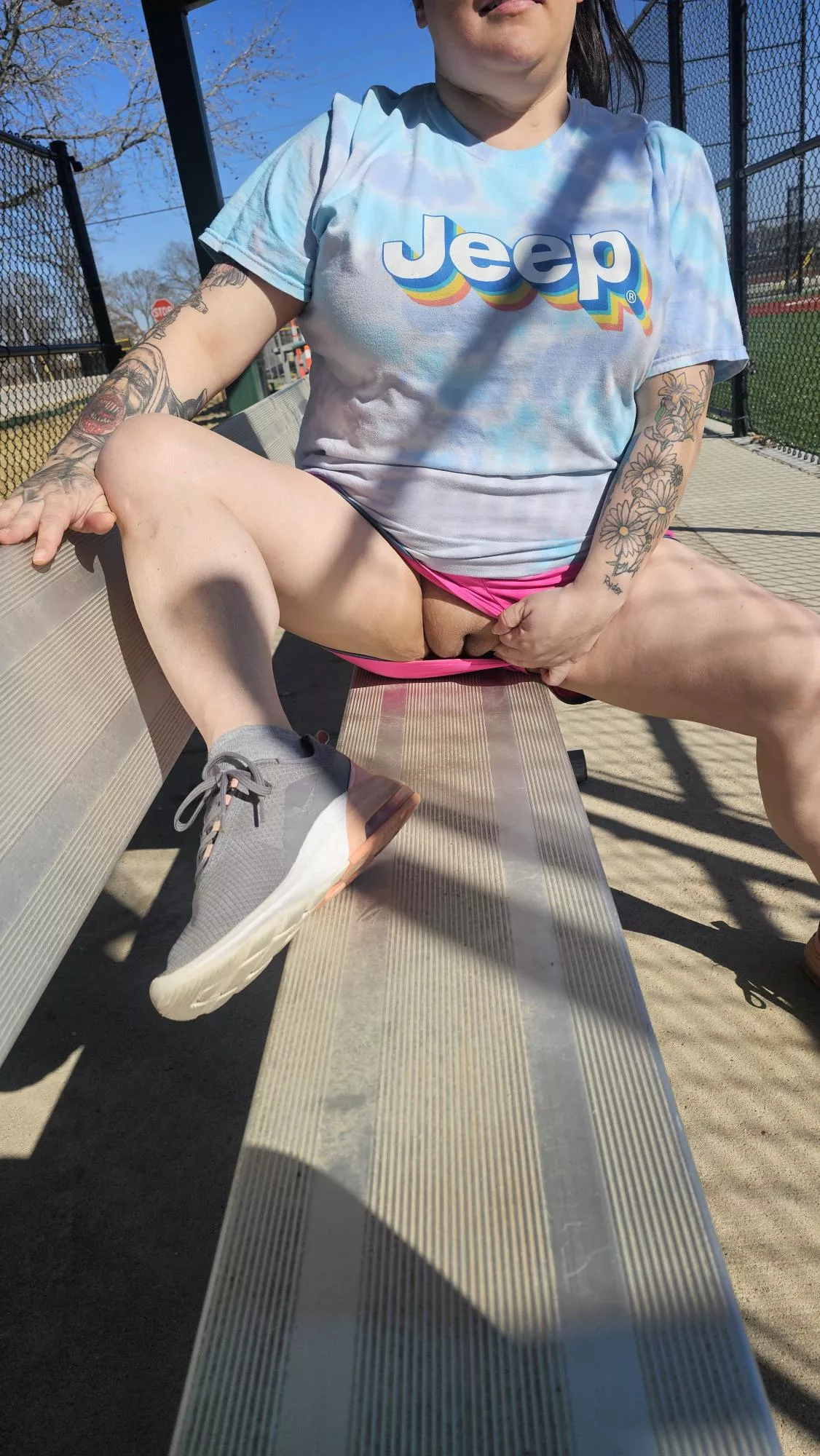 Out here playing some kickball flashing you some pussy posted by TheShortAndInked1