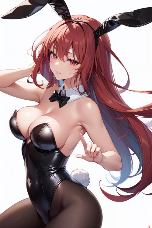 Redhead Bunny Girl  by CheetahSperm18