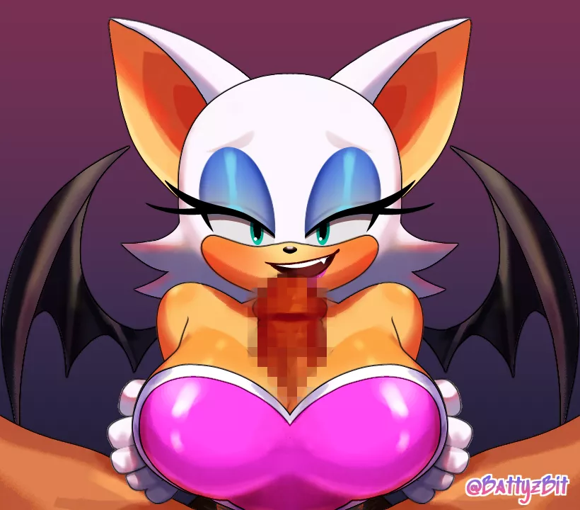 Rouge the bat (Art by me: BattyzBit) posted by BattyzBit