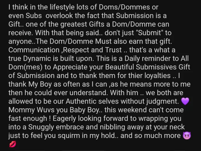 Submission is a gift 🎁 by VapeUnicorn