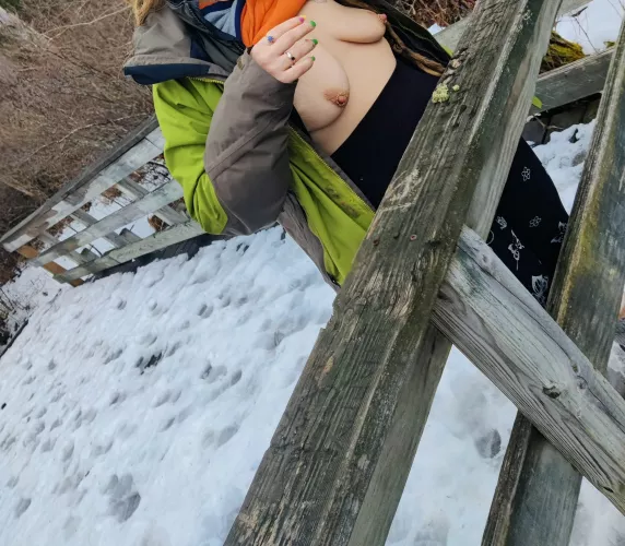 These are weird cause the cold made my nipples all funny looking ✌️👽 by Status_Stand3678