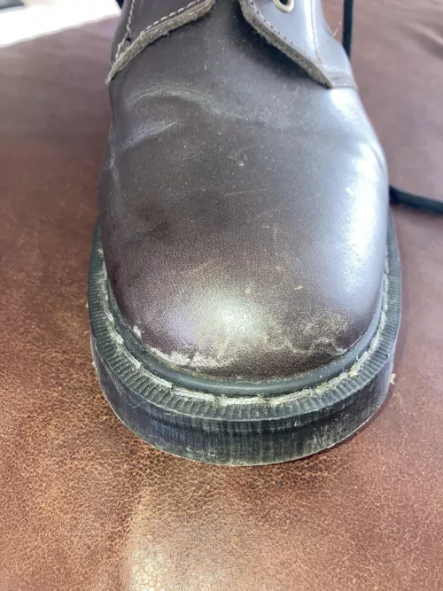 What has caused this on my boot and how can I fix it? by Wonderfulwonderful6