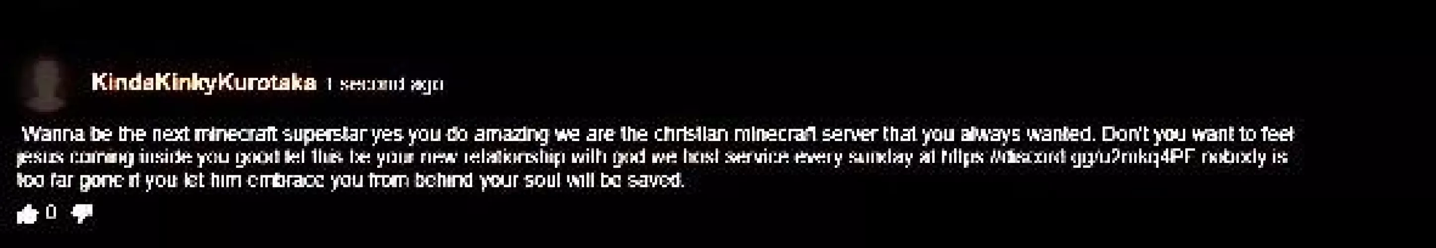 Who is advertising their christian minecraft server💀 by Healthy-Highlight-89