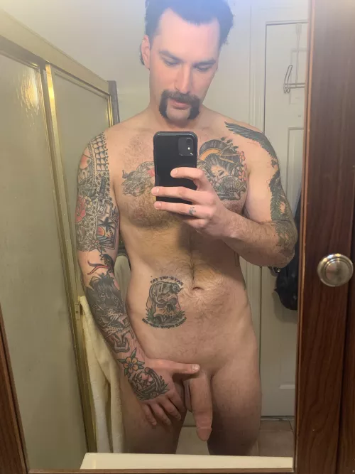 Who wants a mustache ride??? 😈 by Tallandtatted2