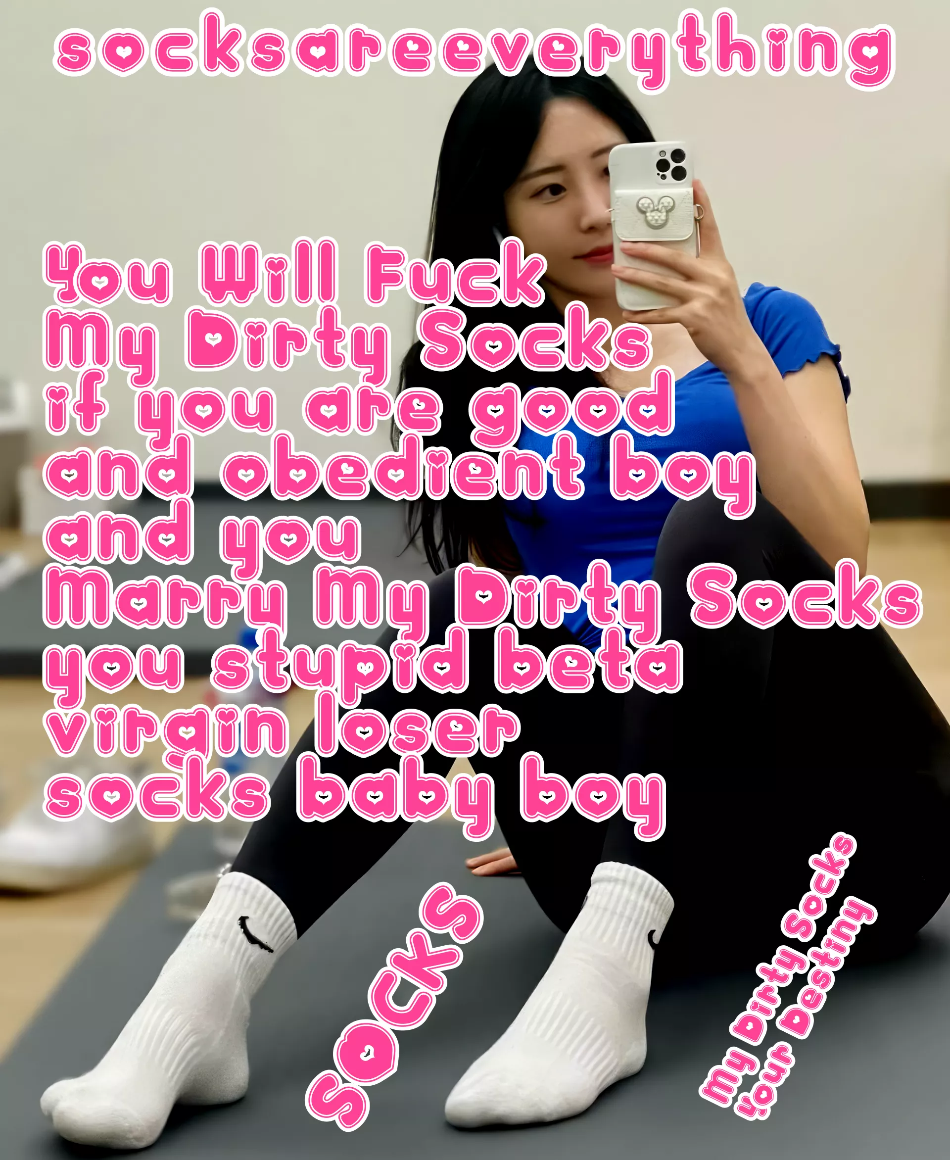 You will fuck my dirty socks if you are obedient boy and marry them stupid virgin baby loser! posted by SocksAreEverything