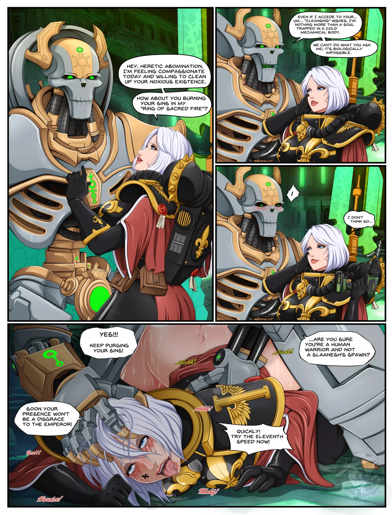 A heretic alliances with the overlord (Lady-Fantasma) [Warhammer 40,000] posted by EnigmusPrime