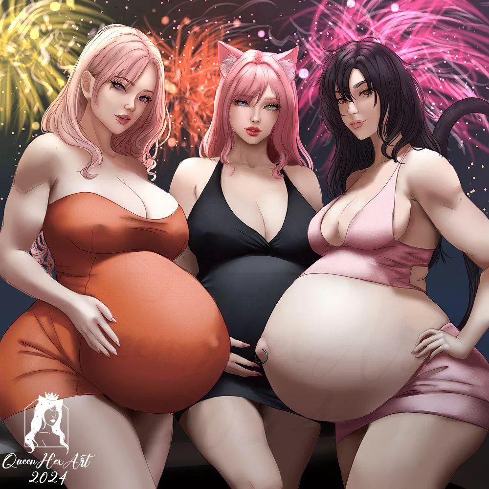 A Very Belated New Years Art (@QueenHexArt) posted by HeavyLancerthe8th