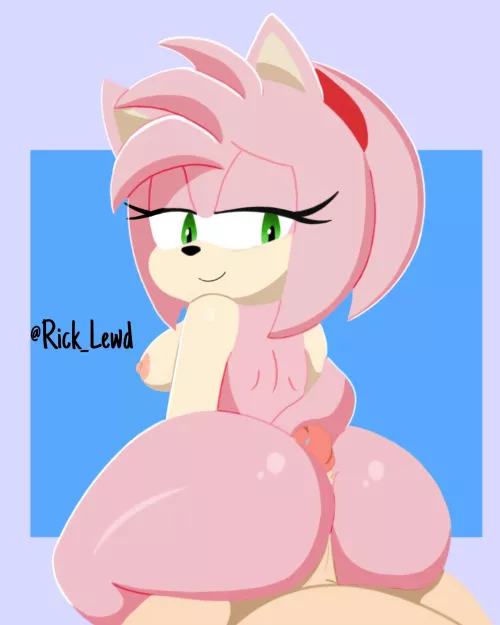 Amy Rose cake (made by me: Rick_Lewd) by rickAMV
