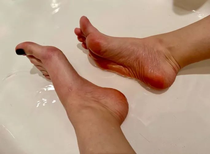 Brought the pink paws out for my first post here 👣🌸 by Subspace_Babe