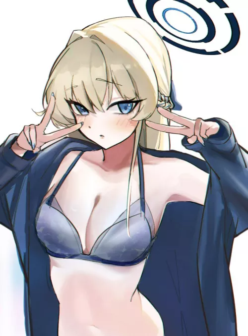 Cute perky waifu by reversedturnover