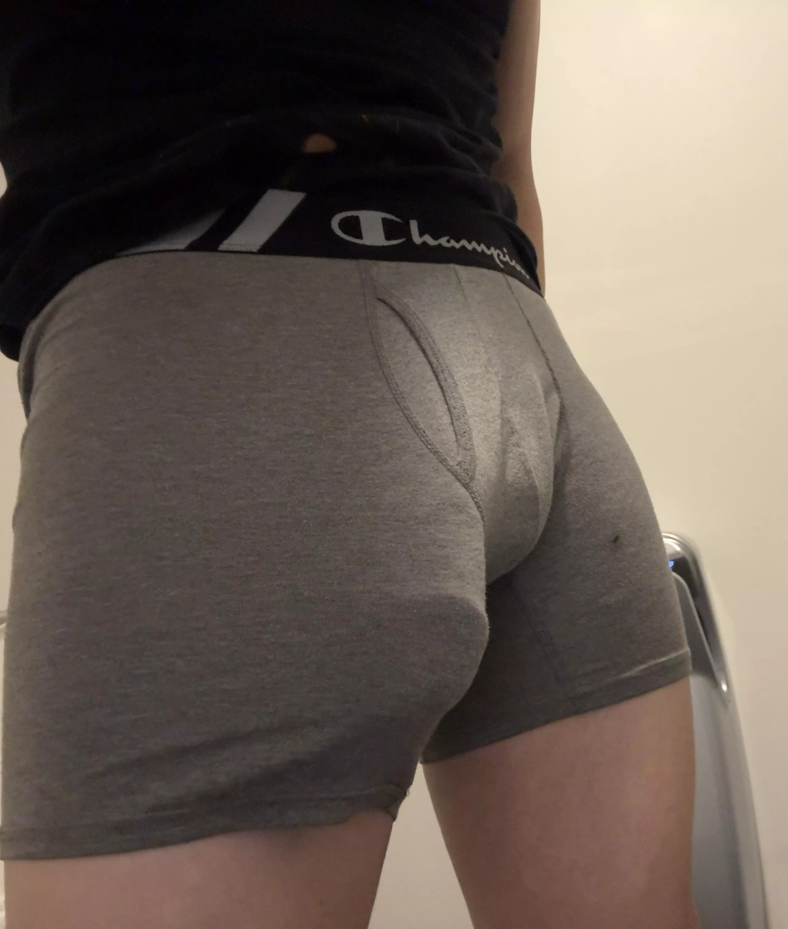 Do you see why I can’t wear grey sweatpants in public 🫣 posted by CharacterCar9090