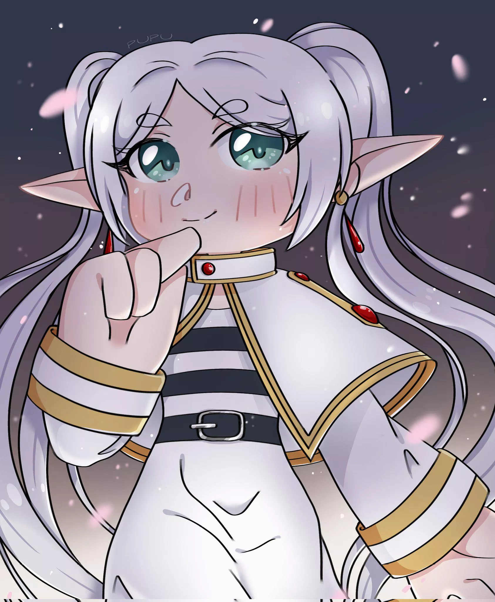 Frieren by me x:@pupu666999 posted by P_sin_a