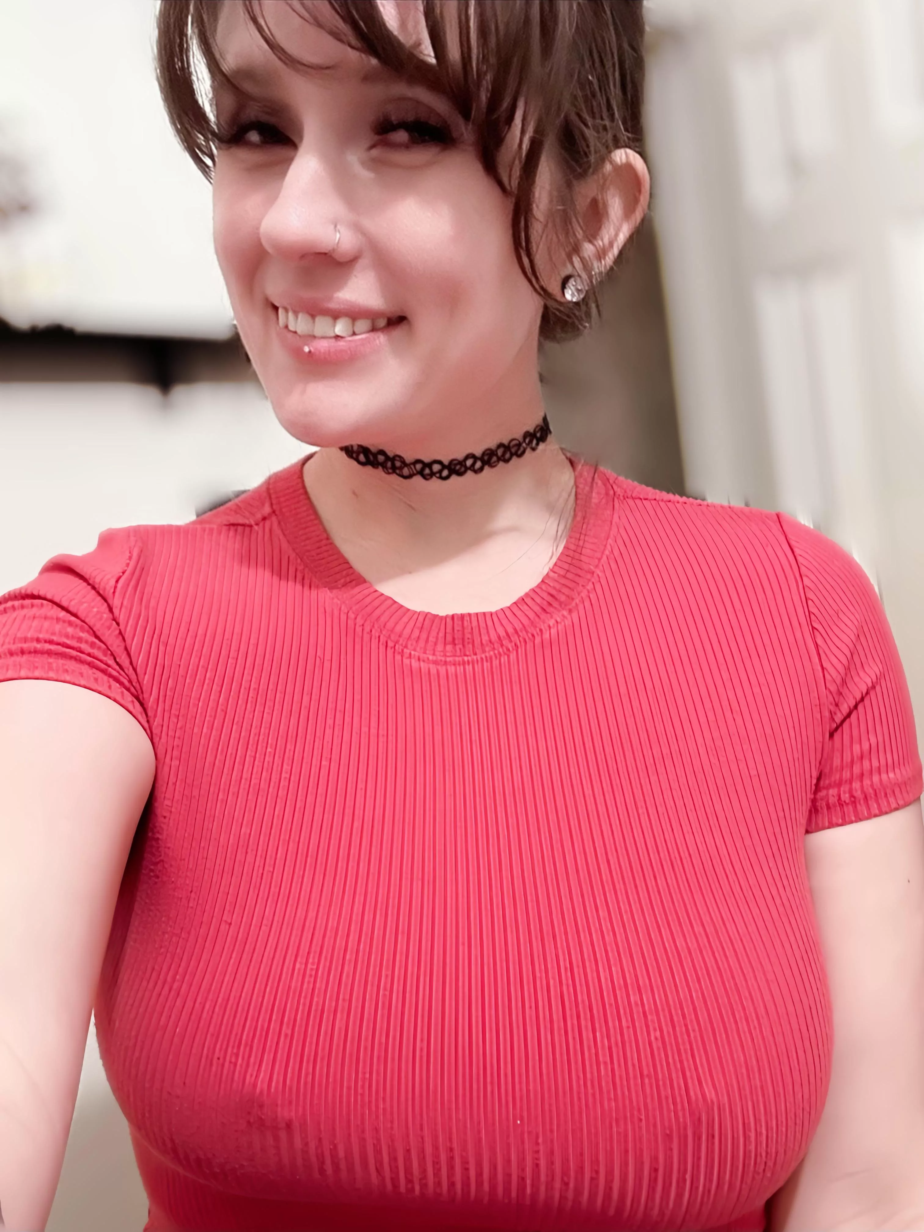 Good (almost) afternoon. You think I need a bra for this shirt?  posted by LaneyFairy