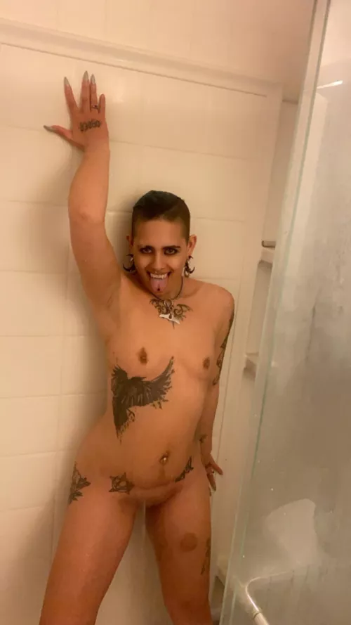 I love the feeling of the water by GothicPup715