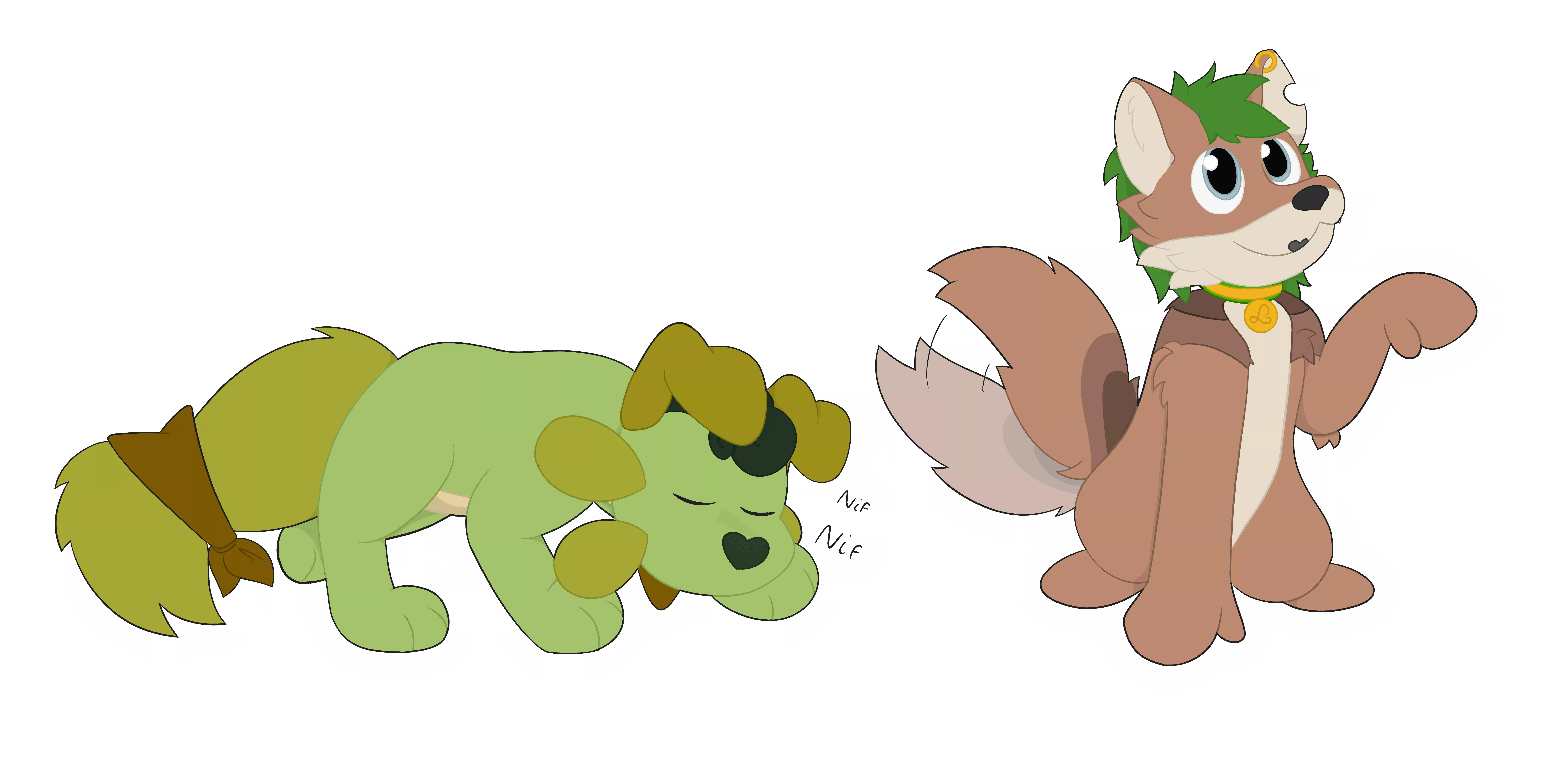 I smell some others green dog around this subreddit (art by me) posted by CheapGriffy