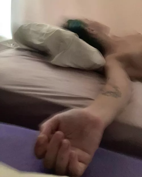 I woke up with Lucy sleepy wanting to hold hands by franuella88