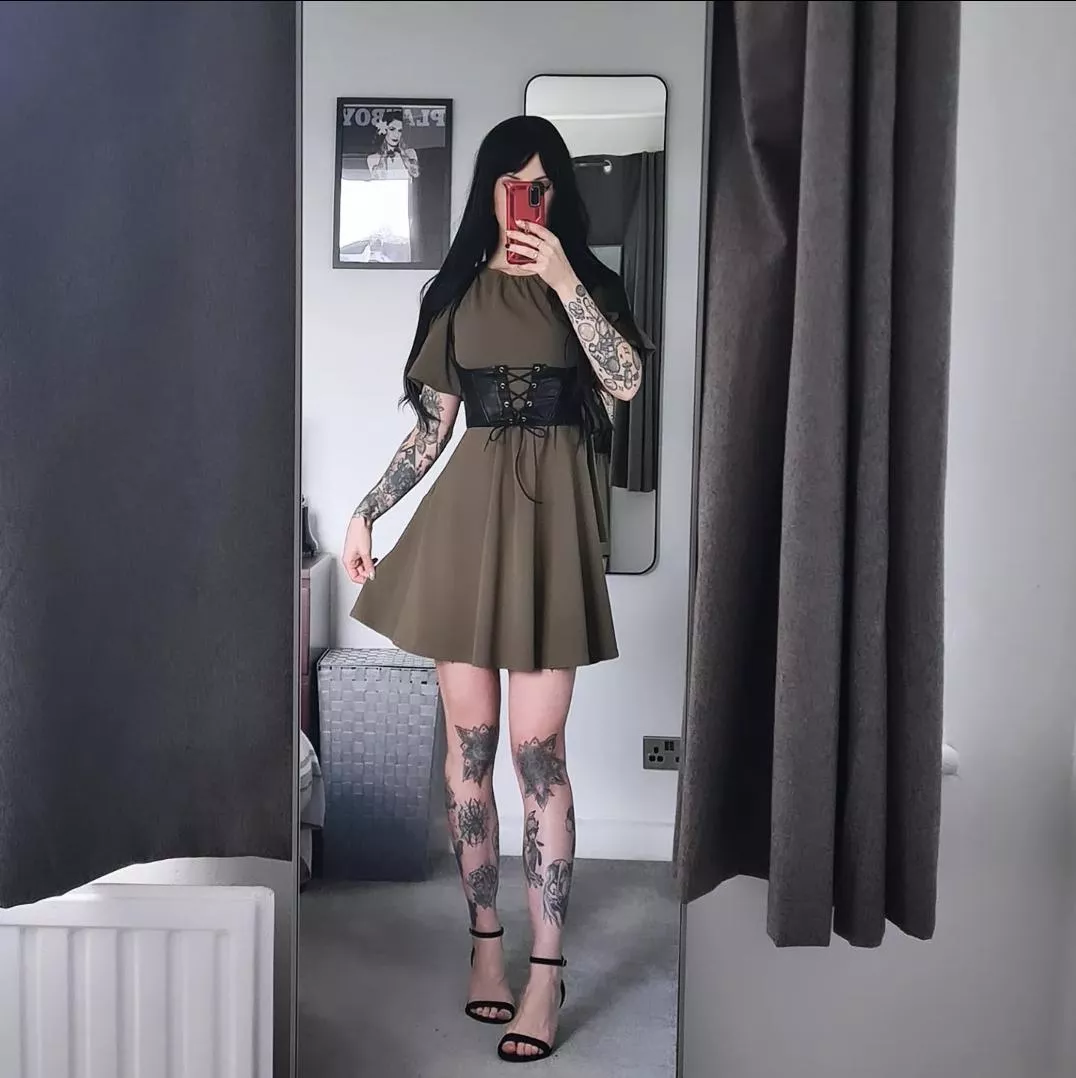 leather harness - felt so pretty in this 🖤 posted by rosemoonxoxo